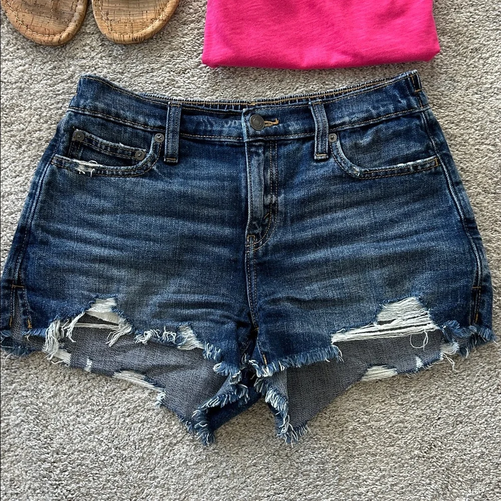 Aerie Daydream High Rise Denim Shorts - Picture 2 of 10